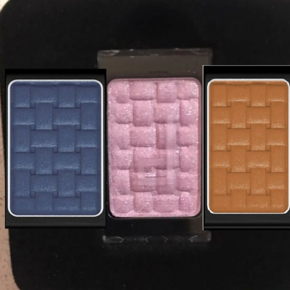 New set of three Doucco eyeshadows and pencil